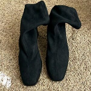 black suede h&m booties size EU 40 or US women’s 9